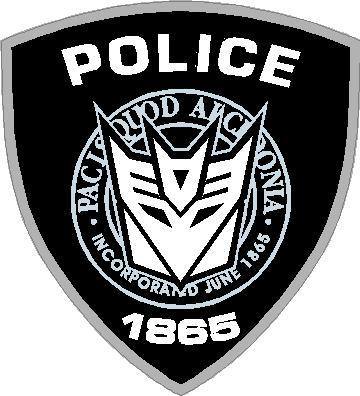 360x396 Decepticon Police Decal Sticker