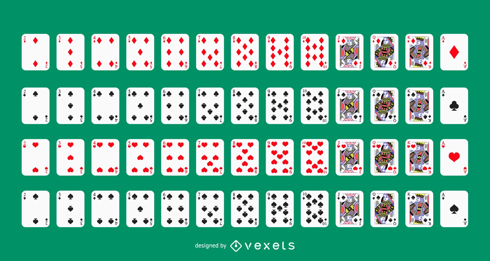 1701x908 Vector Playing Card Deck