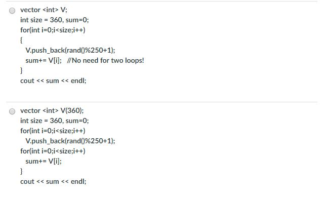 632x389 Solved Write Code To Declare A Vector Of Type Int, Fill I