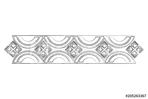 500x334 Border Ornate Decoration Vintage Art Deco Vector Illustration