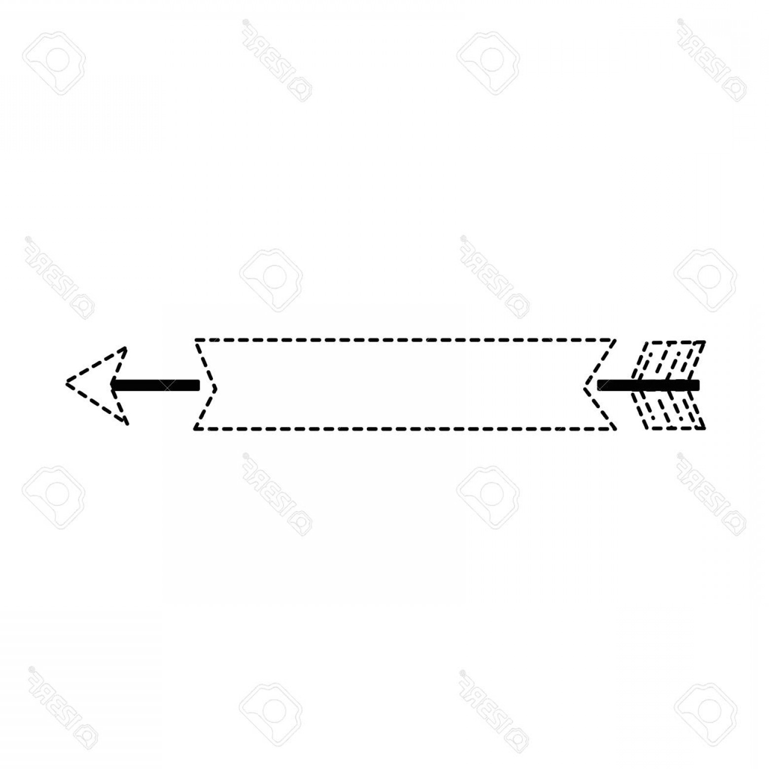 Photostock Vector Ribbon Decorative Frame With Arrow Vector 1560x1560 Photostock Vector Ribbon Decorative Frame With Arrow Vector