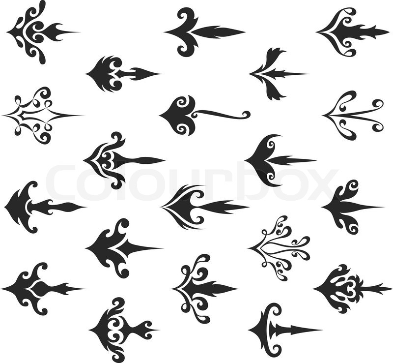 Vector Set Of Decorative Arrows Stock Vector Colourbox 800x738 Vector Set Of Decorative Arrows Stock Vector Colourbox