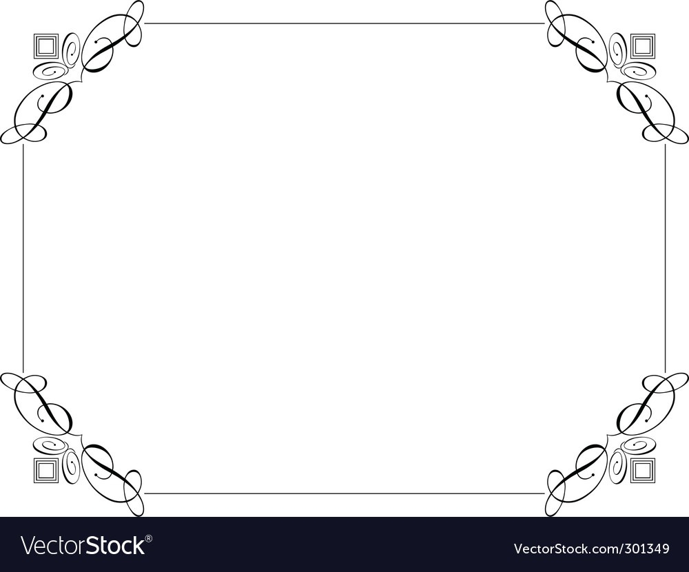 1000x830 Decorative Borders Vector Free