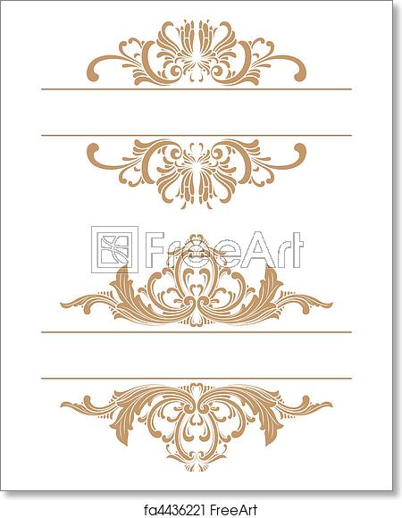 450x580 Free Art Print Of Decorative Border Vector Decorative Frame