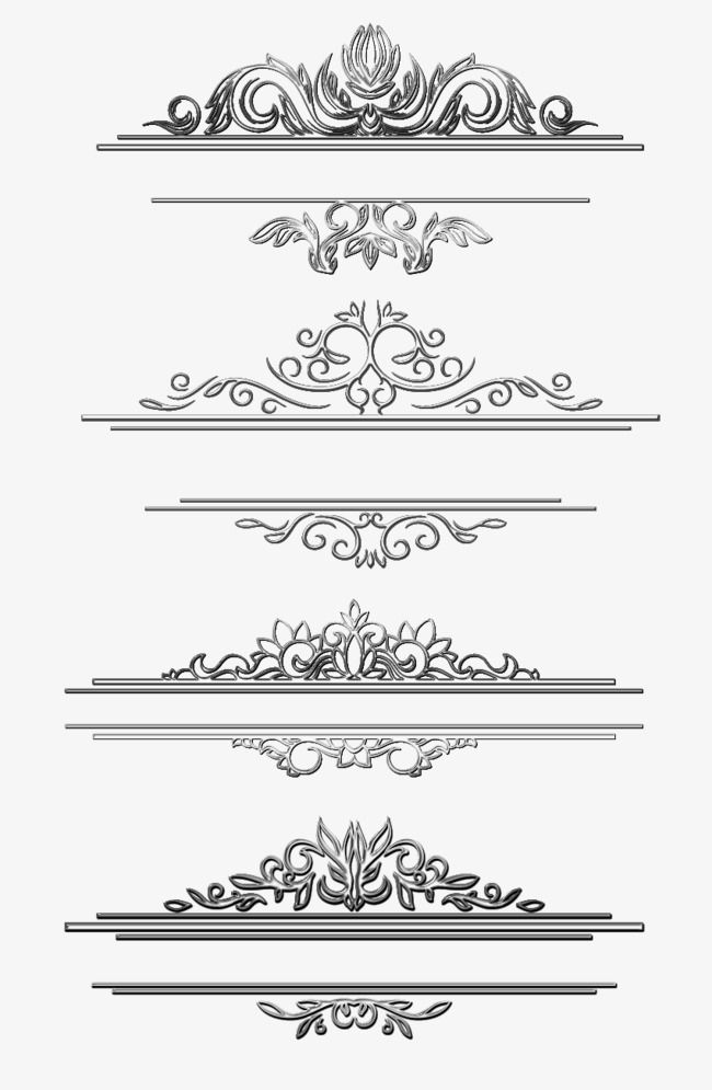 650x995 Vintage Title With Black Vine, Black, Vine, Vector Png Material