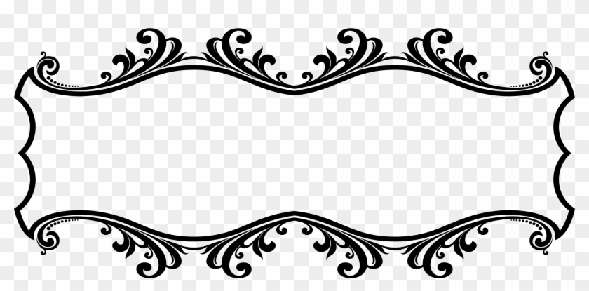 840x415 Clipart Ornamental Flourish Frame Aggrandized Big Image