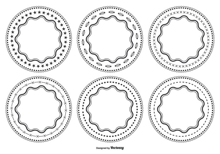 700x490 Decorative Circle Shape Set Free Vectors Ui Download