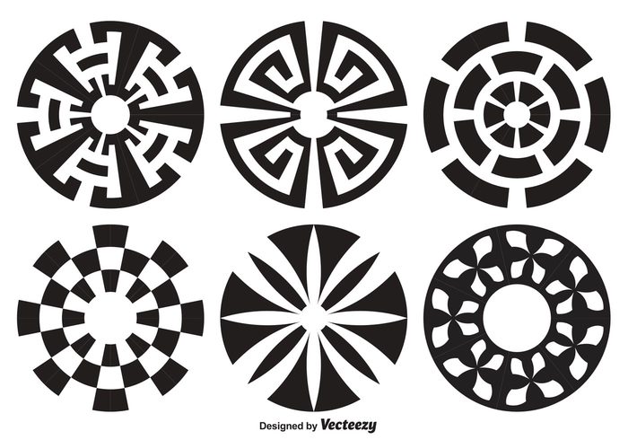 700x490 Free Vector Decorative Circle Shape Set
