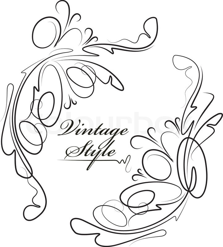 722x800 Pair Of Decorative Corners Vector Stock Vector Colourbox