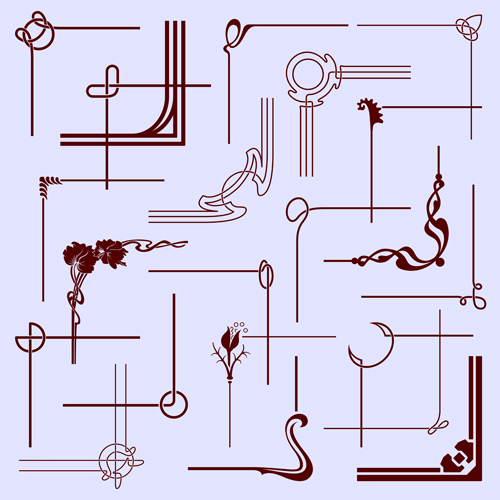 500x500 Simple Decorative Corners Vector Material Free Download