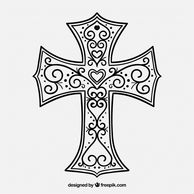 Decorative Cross Vector at Vectorified.com | Collection of Decorative ...