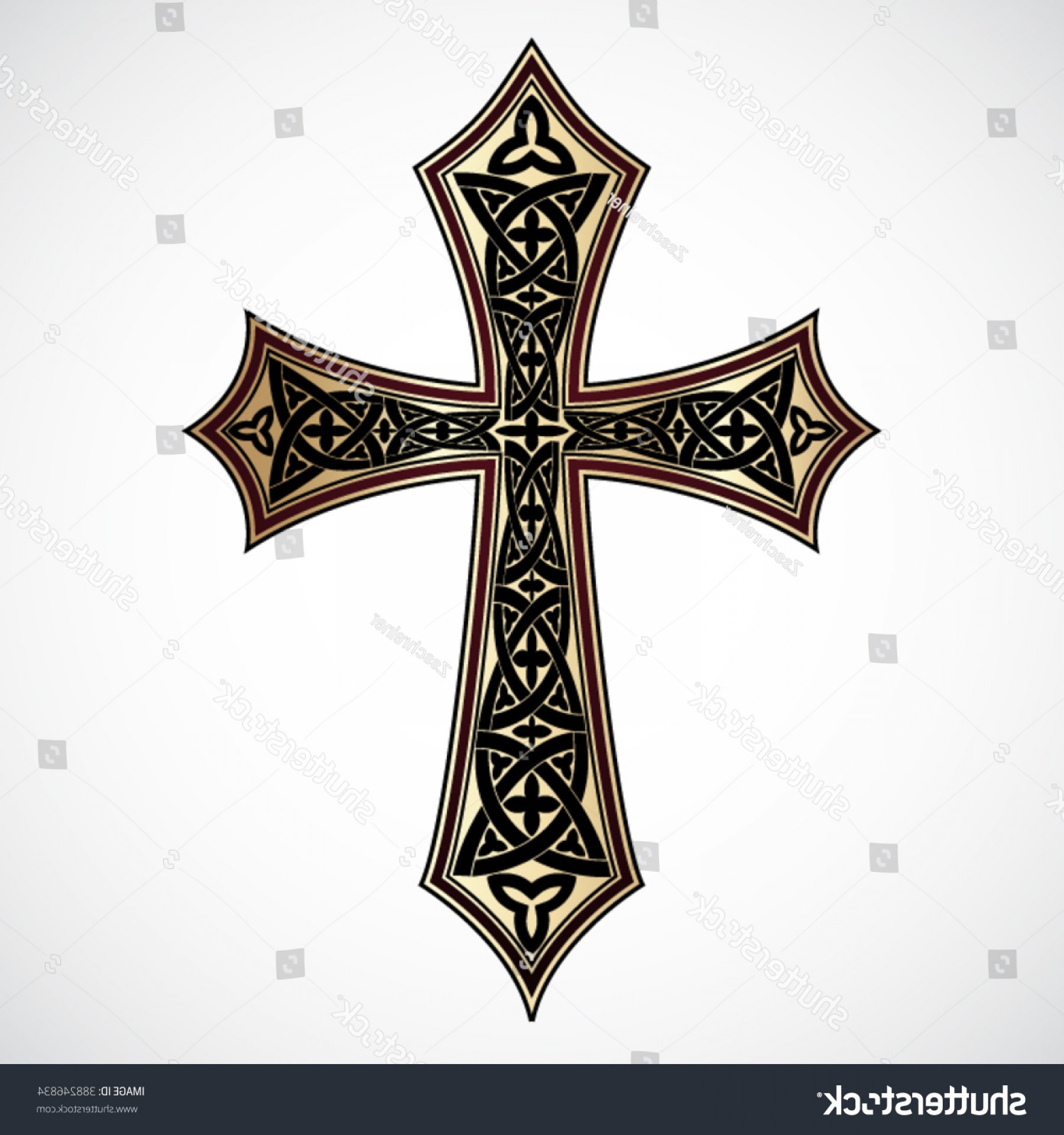 Decorative Ornamental Golden Cross Vector Illustration Soidergi 1800x1920 Decorative Ornamental Golden Cross Vector Illustration Soidergi