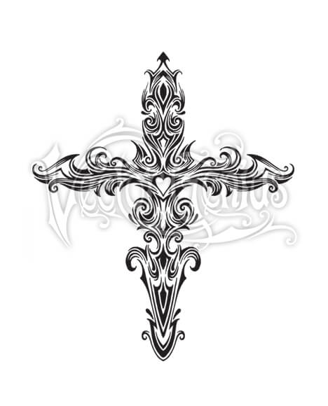 Decorative Tribal Cross 468x580 Decorative Tribal Cross