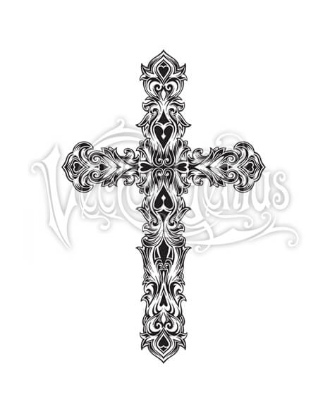 Ornate Decorative Cross Christian Clipart 468x580 Ornate Decorative Cross Christian Clipart
