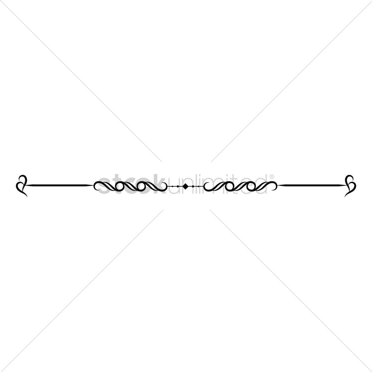 1300x1300 Ornamental Divider Vector Image