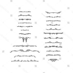 300x300 Set Of Decorative Text Dividers Vector Wallkeeper