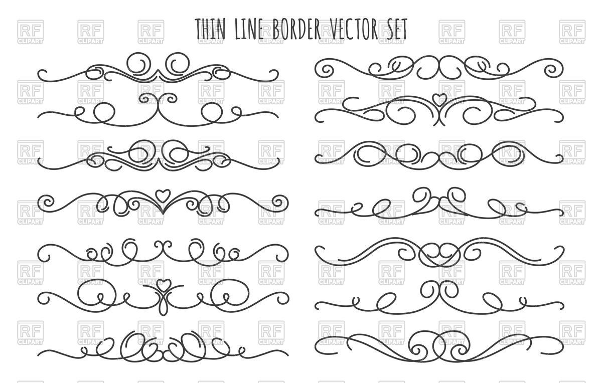 Decorative Dividers Vector at Vectorified.com | Collection of ...