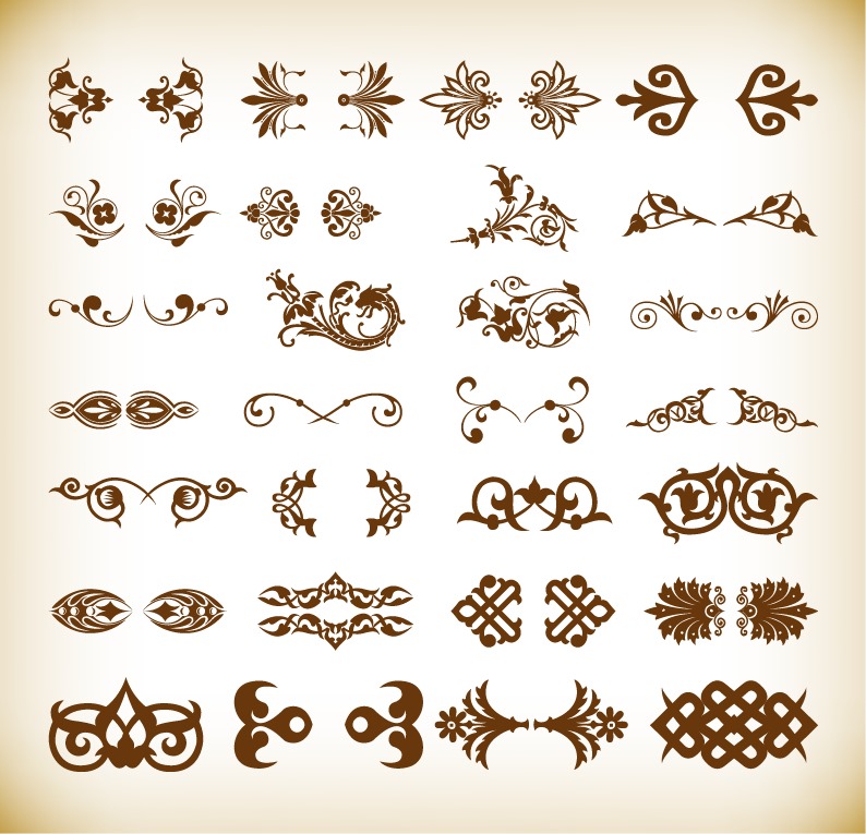 794x765 Small Decorative Elements Vector Collection Free Vector Graphics