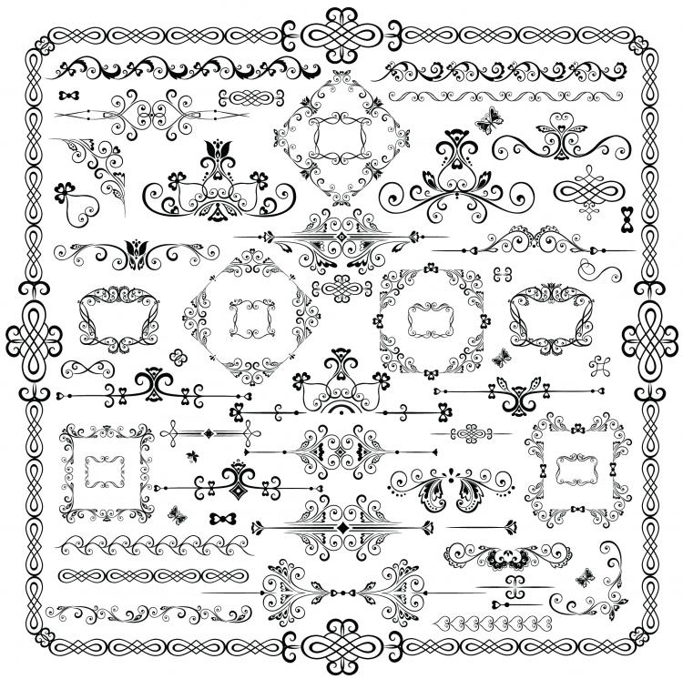 750x746 Classical Traditional Decorative Elements