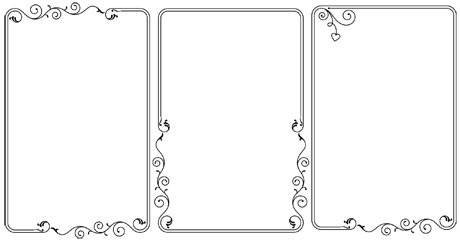 460x240 Decorative Frame Vector Free Download