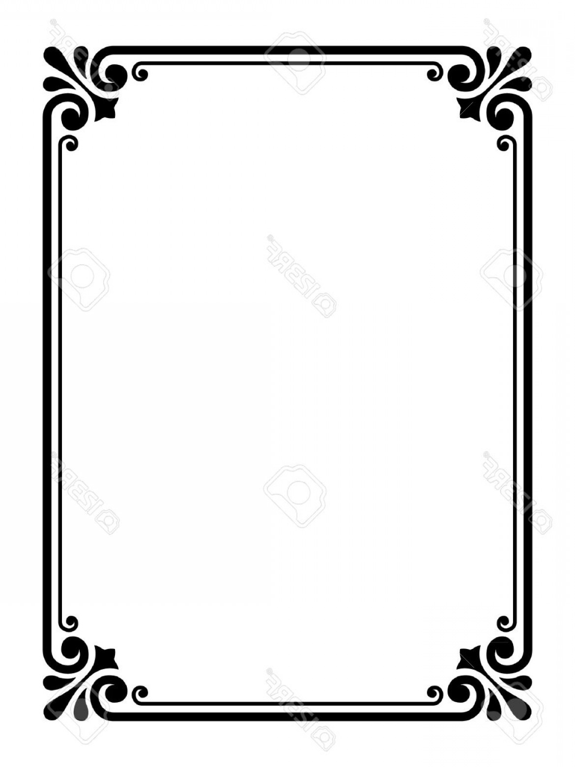 1170x1560 Ornamental Frame Vector Cqrecords