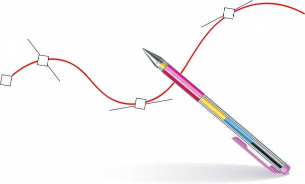 608x368 Decorative Lines Free Vector Download