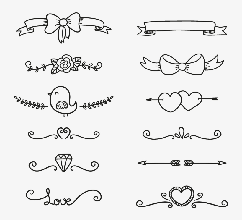820x744 Decorative Line Png