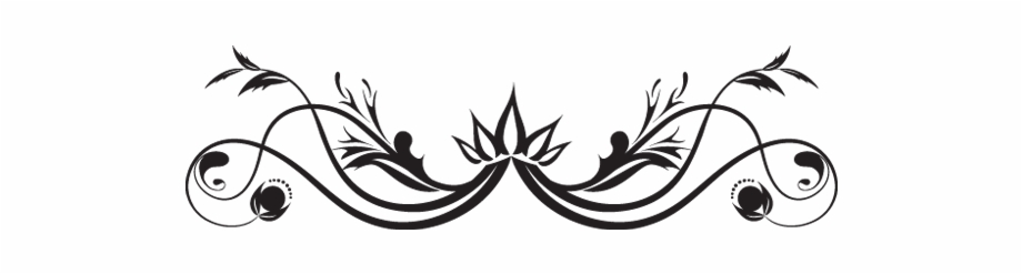 920x247 Simple Decorative Line Png