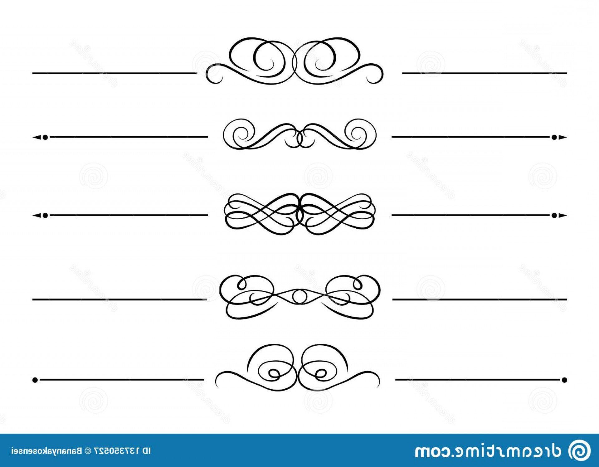 1920x1497 Vector Set Design Elements Black Decorative Lines Isolated White