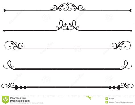 474x370 Decorative Dividing Lines And Accents Stock Vector Art