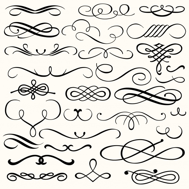 626x626 Ornamental Elements Collection Vector Free Download