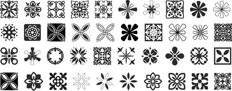 800x314 Decorative Ornaments Vector Pack Free Vector Cdr Free Download