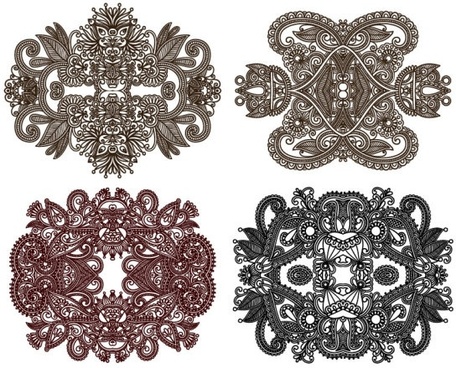 456x368 Decorative Patterns Free Vector Download