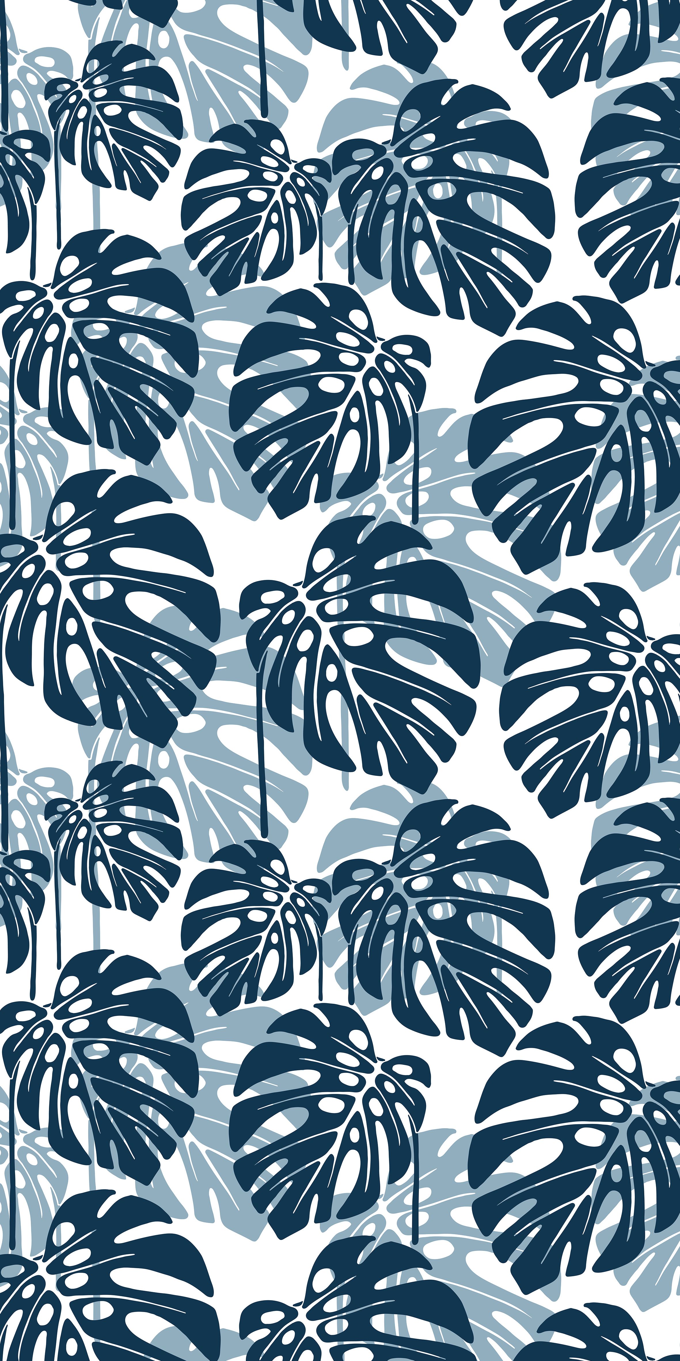 2362x4724 Seamless Tropical Leaf Pattern Vector Illustration Abstract, Art