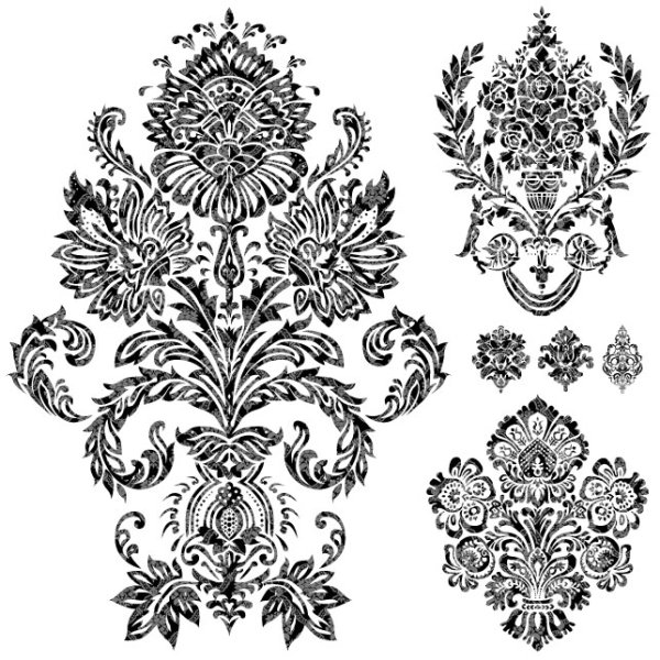 600x600 Black And White Decorative Pattern Free Vector Over Millions