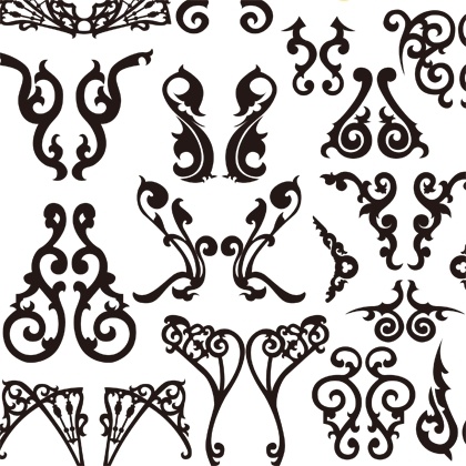 420x420 Classical Decorative Patterns Free Vector Graphics Free Vector