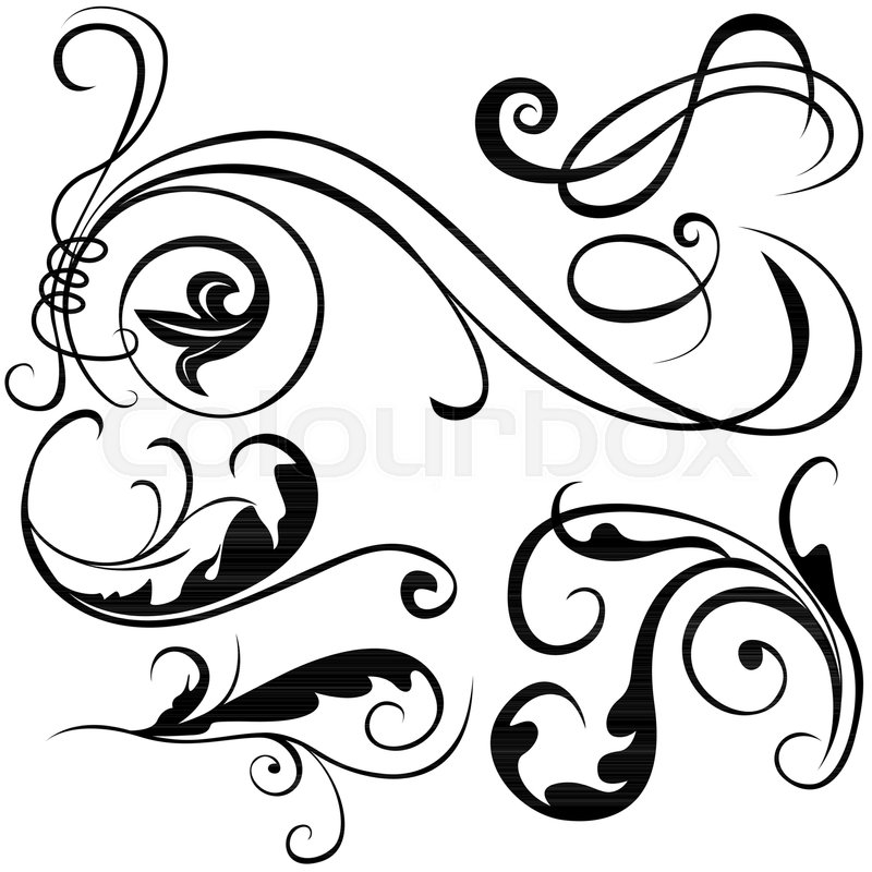 Decorative Scroll Design Elements 800x800 Decorative Scroll Design Elements