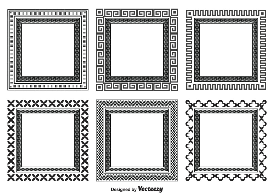 1096x780 Decorative Frame Shapes Vector Free Vector Download