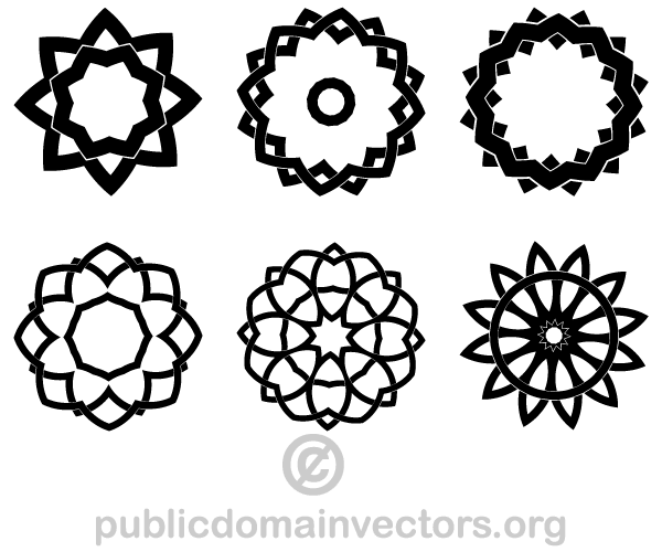 600x500 Decorative Geometric Shapes Vector Illustrator Art Vector