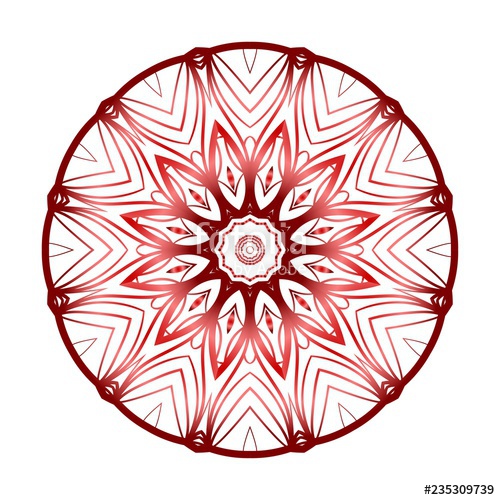 500x500 Modern Decorative Floral Color Mandala Super Vector Round Shapes