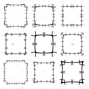 300x300 Stock Illustration Abstract Floral Shapes Vector Frame Hoodamath