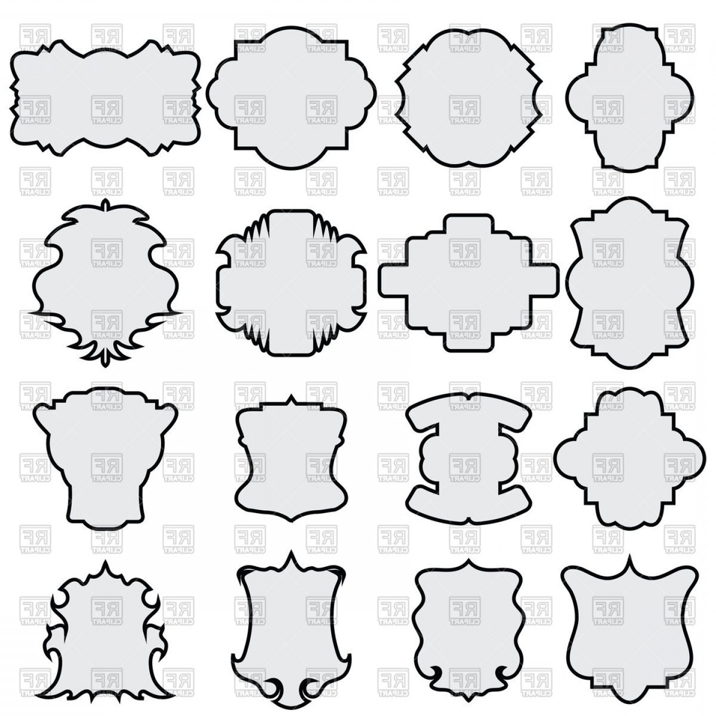 Download Decorative Shapes Vector at Vectorified.com | Collection ...