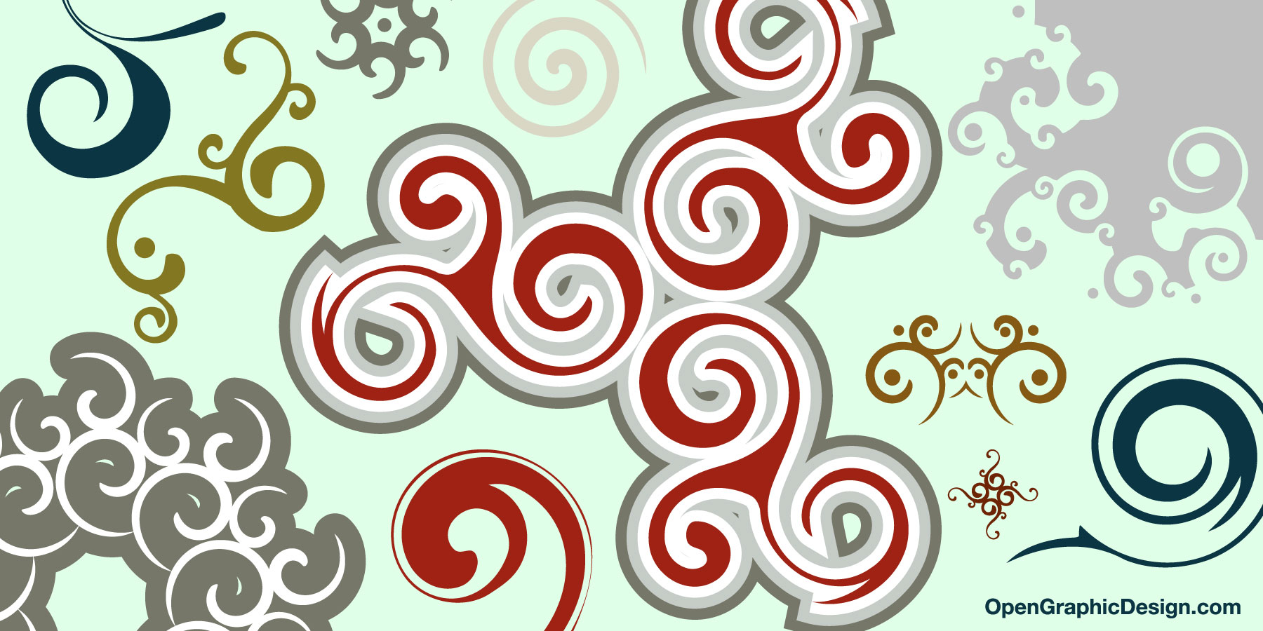Decorative Swirls 1800x900 Decorative Swirls