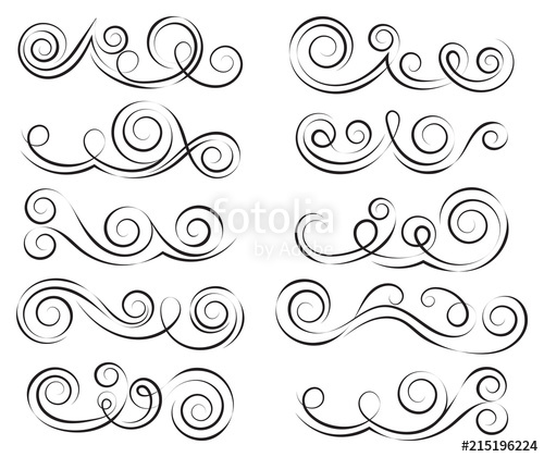 Swirls Set Decorative Elements For Frames Elegant Swirl Vector 500x420 Swirls Set Decorative Elements For Frames Elegant Swirl Vector