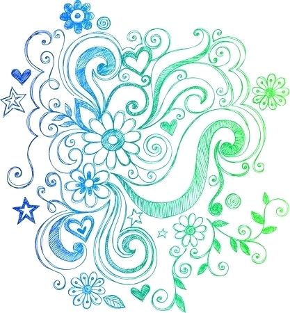 Flowers Swirls Vector 417x450 Flowers Swirls Vector