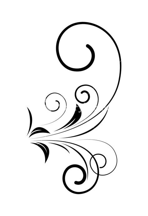 Decorative Swirls Vector Free at Vectorified.com | Collection of ...