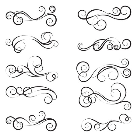 Decorative Swirls Vector Free at Vectorified.com | Collection of ...