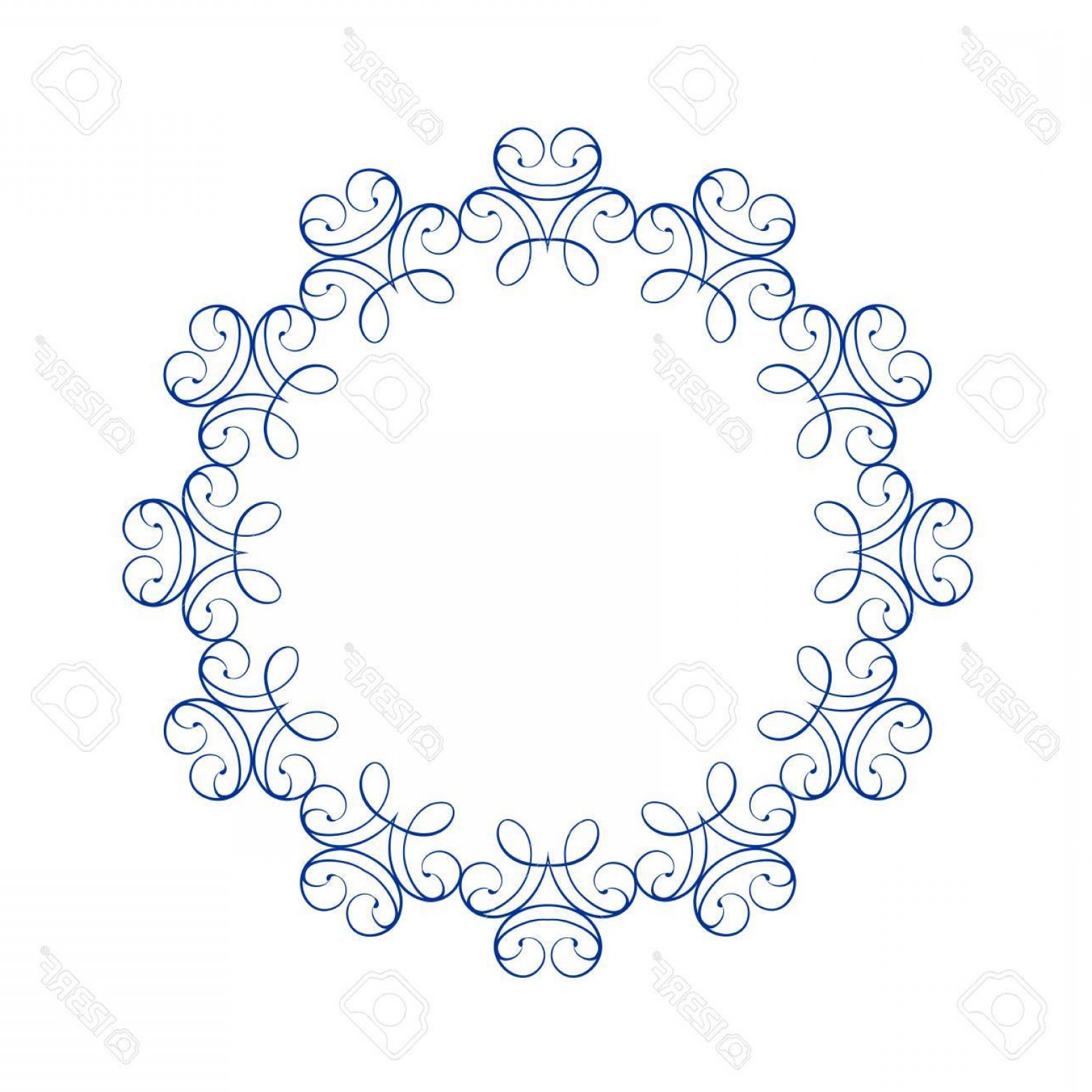 1560x1560 Ornamental Border Vector Clip Art Lamaison