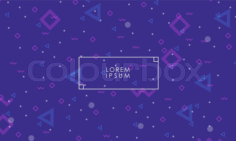 800x480 Abstract Geometric Shapes And Lines Stock Vector Colourbox