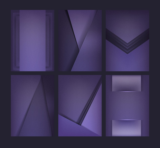 626x577 Set Of Background Designs In Deep Purple Vector Free Download